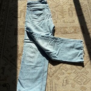AYR The Easy Easy in light distressed denim